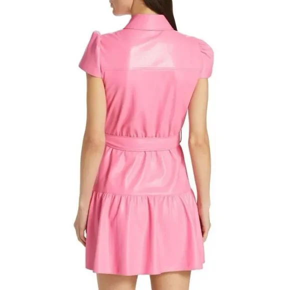 Alice + Olivia Pink Belted Dress - Picture 4 of 10